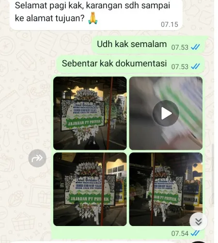 Pengiriman Papan Bunga Selamat Poris Gaga Baru