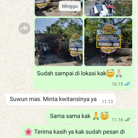 Pengiriman Papan Bunga Duka Poris Gaga Baru