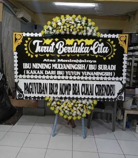 Papan Bunga Duka Poris Gaga Baru