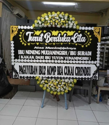 Papan Bunga di Poris Gaga Baru